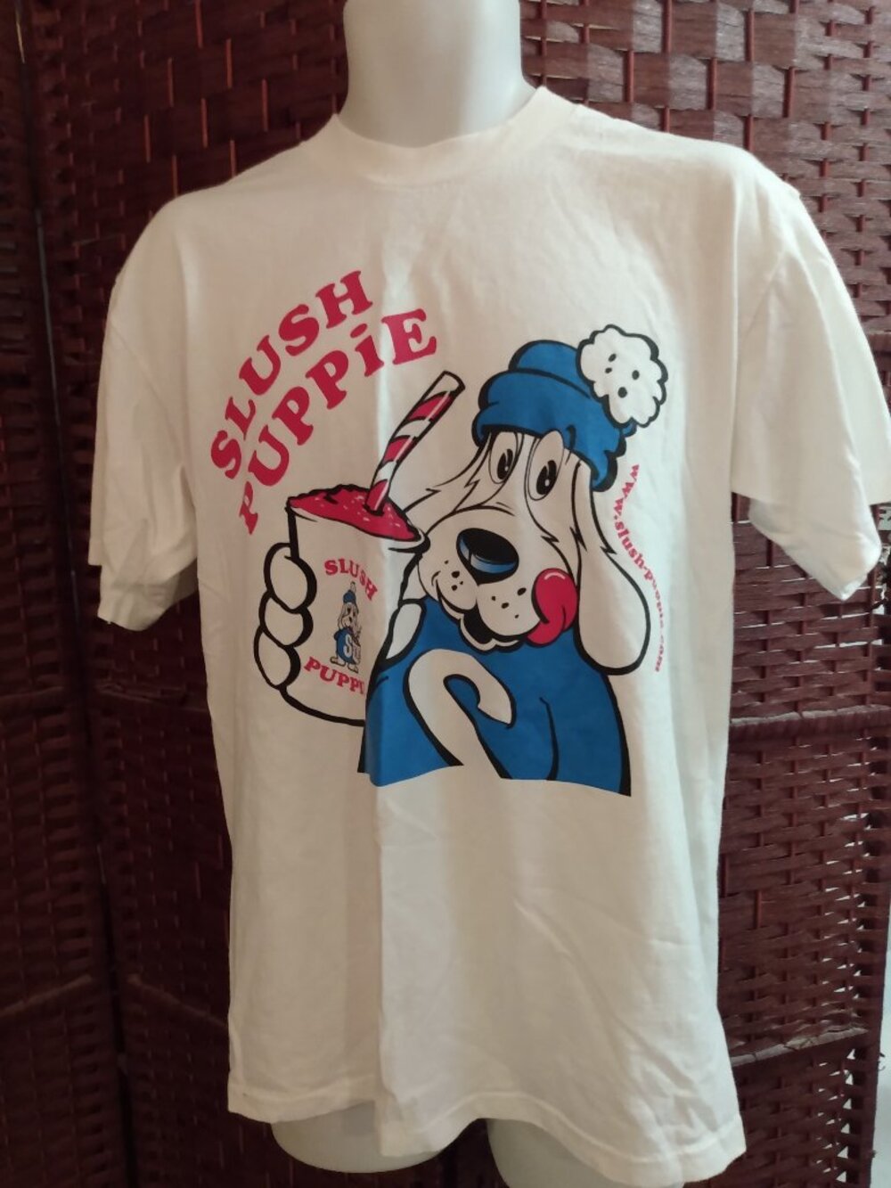 Rare Vintage 90s Slush Puppie T Shirt Single Stitch Double Sided Promo Large